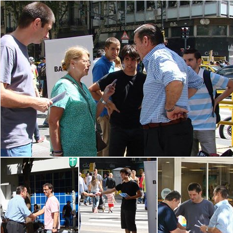 Campaña Bandera Vecinal "Vasena Jefe de Gobierno 2015" - Peatonal Florida 10.03.15