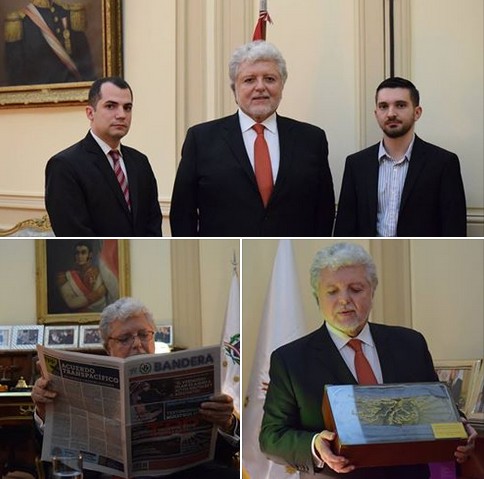 Encuentro del periódico Bandera con el Embajador de Perú en Argentina