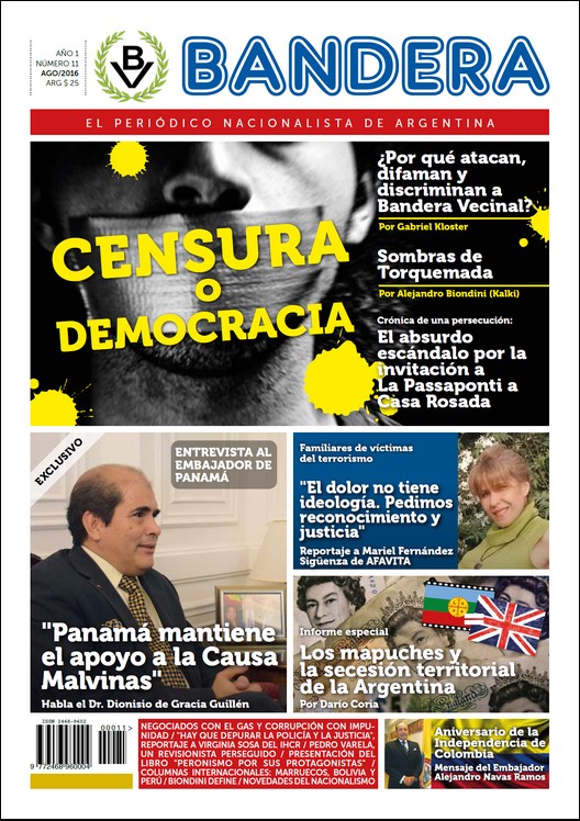 Apareció Bandera Nº 11: “Censura o Democracia”