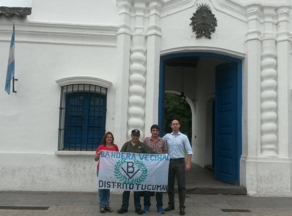 Compañeros Patricia Olarte, Gustavo Urquiza y Sergio Córdoba con Dr. Biondini (h)