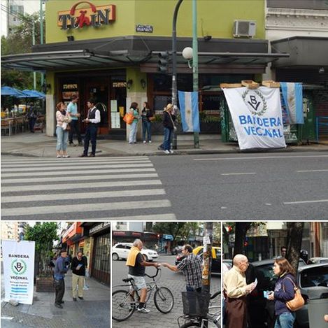 Primarias Porteñas: Mesas de Bandera Vecinal en la Comuna 5.